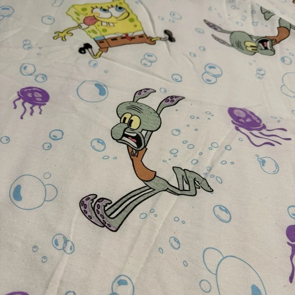 SpongeBob Squarepants Vtg‎ 2004 Twin Flat Sheet 66